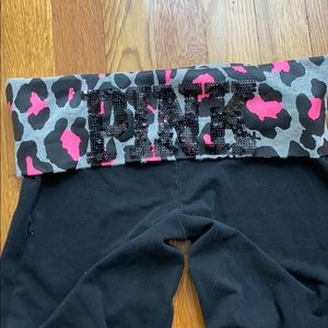 PINK VS Flare Legging with Leopard Waistband